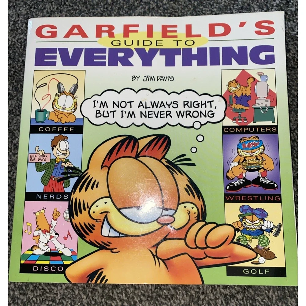 Lot Of 3 Garfield Comic Books By Jim Davis Fat Cat Treasury Guide To Everything